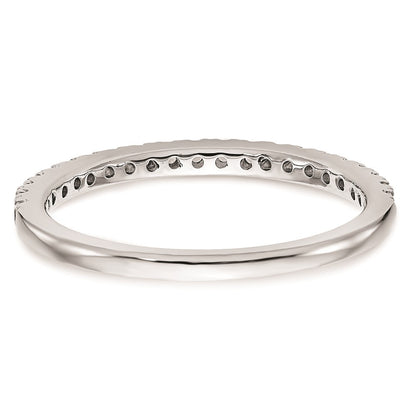0.31ct. CZ Solid Real 14k White Gold Wedding Wedding Band Ring