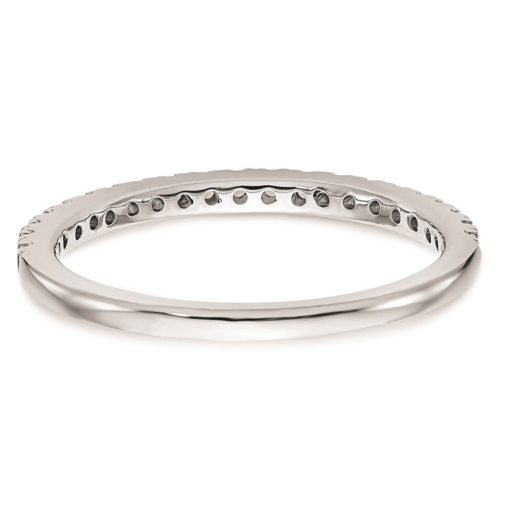 14k White Gold Real Diamond Wedding Band
