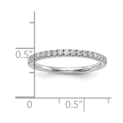 14k White Gold Real Diamond Wedding Band