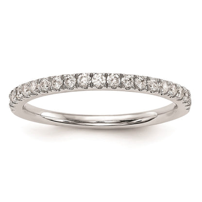 14k White Gold Real Diamond Wedding Band