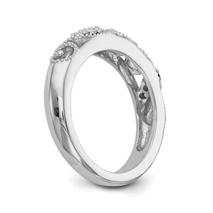 0.14ct. CZ Solid Real 14k White Gold Wedding Wedding Band Ring