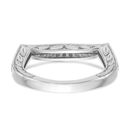 0.15ct. CZ Solid Real 14k White Gold Wedding Wedding Band Ring