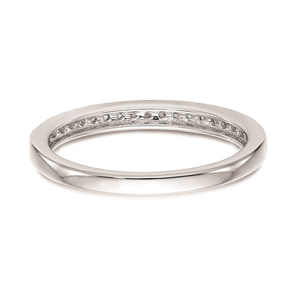 14k White Gold Real Diamond Wedding Band