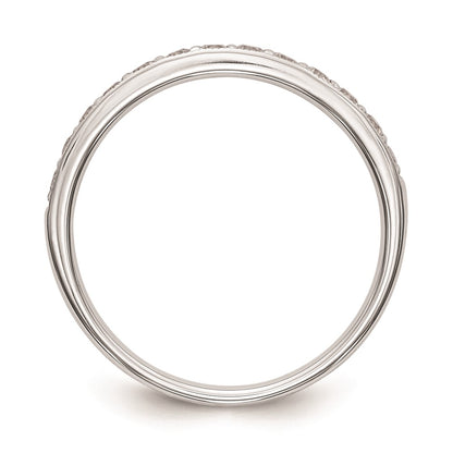 14k White Gold Real Diamond Wedding Band