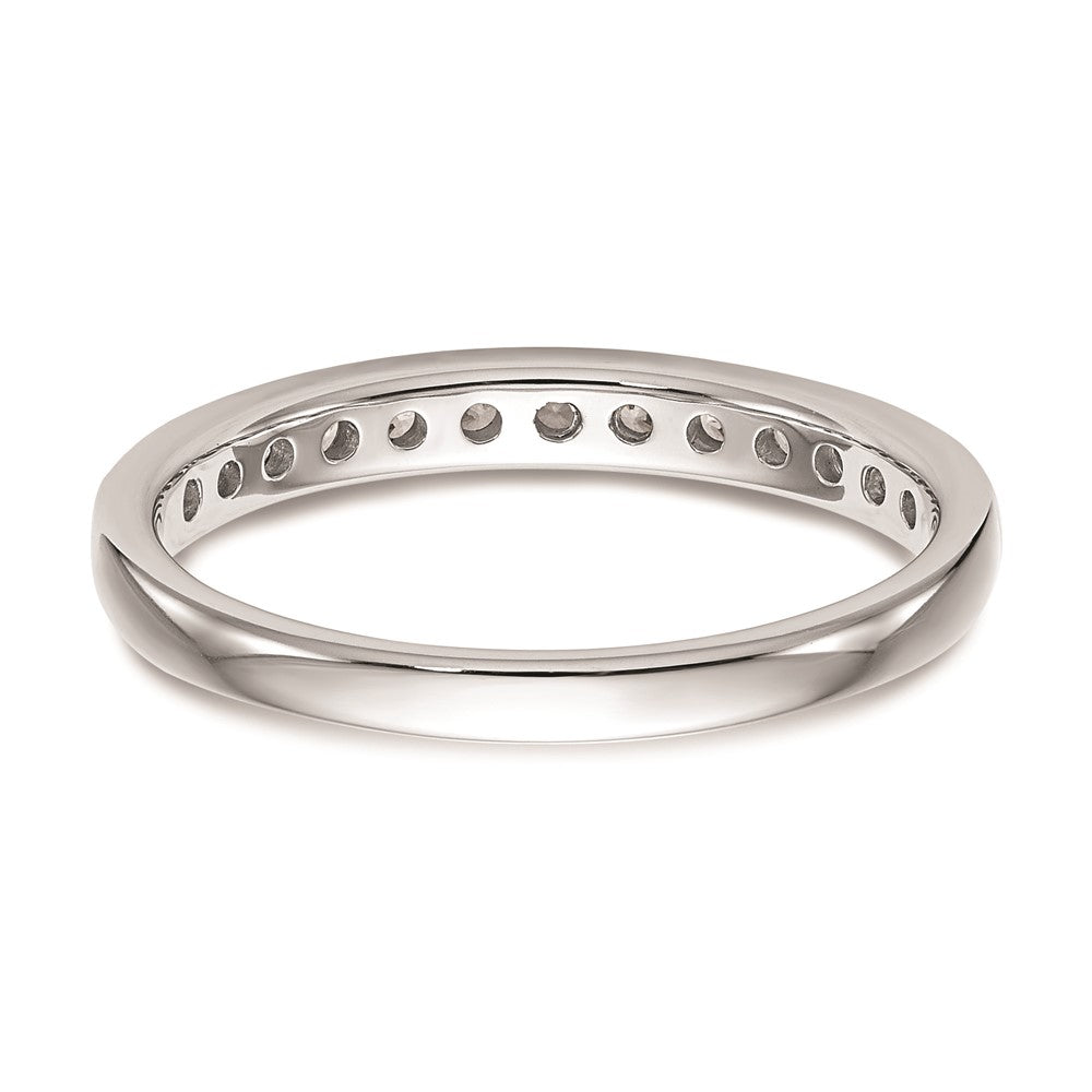 0.32ct. CZ Solid Real 14k White Gold Wedding Wedding Band Ring