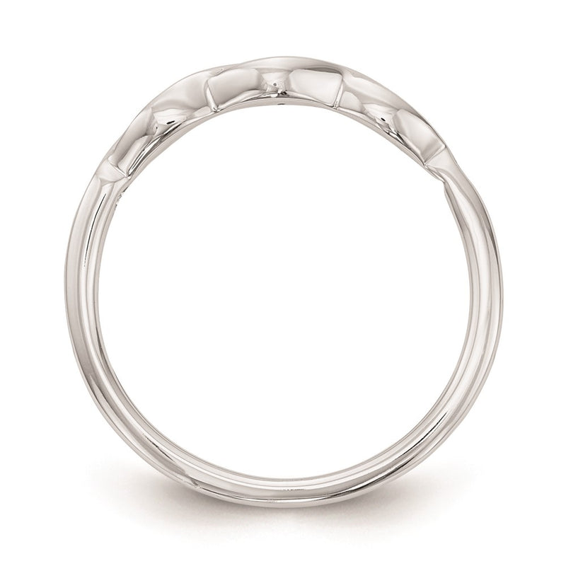14k White Gold Real Diamond Wedding Band