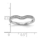 0.08ct. CZ Solid Real 14k White Gold Wedding Wedding Band Ring
