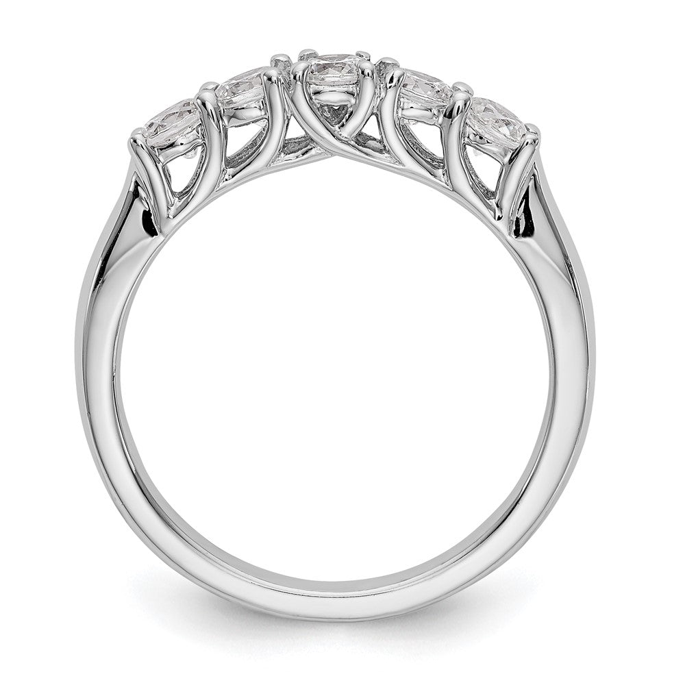 14k White Gold Real Diamond Wedding Band