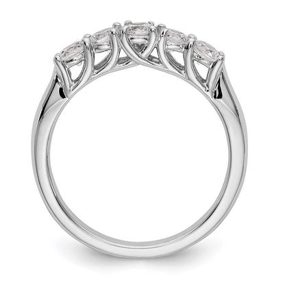 14k White Gold Real Diamond Wedding Band