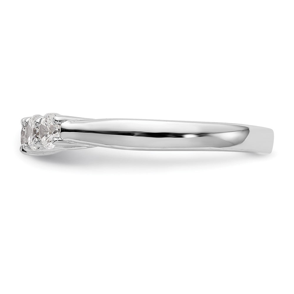14k White Gold Real Diamond Wedding Band