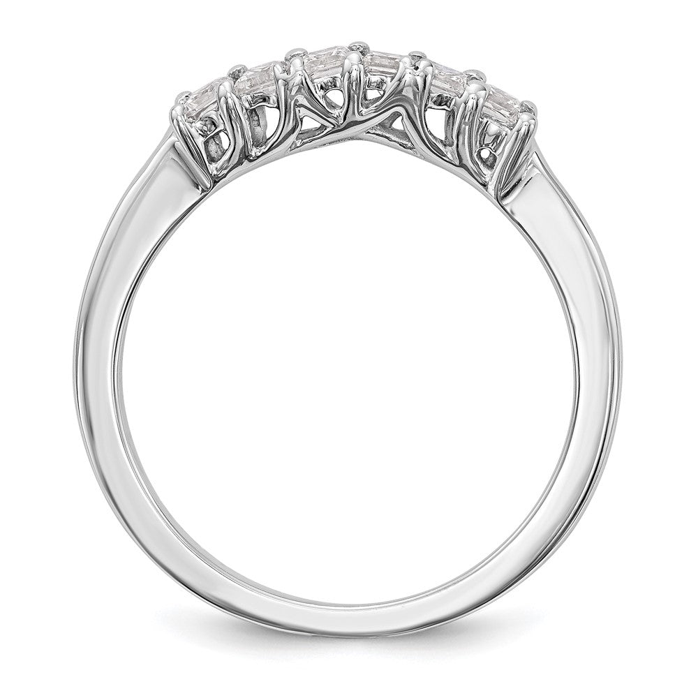 14k White Gold Real Diamond Wedding Band