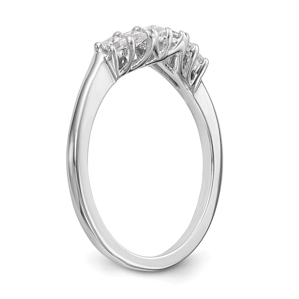 14k White Gold Real Diamond Wedding Band