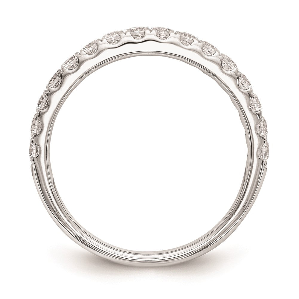 14k White Gold Real Diamond Wedding Band