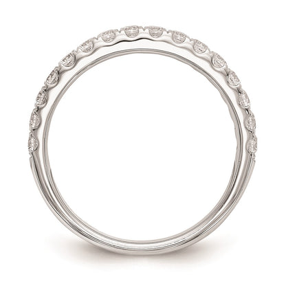 14k White Gold Real Diamond Wedding Band