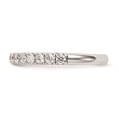 14k White Gold Real Diamond Wedding Band