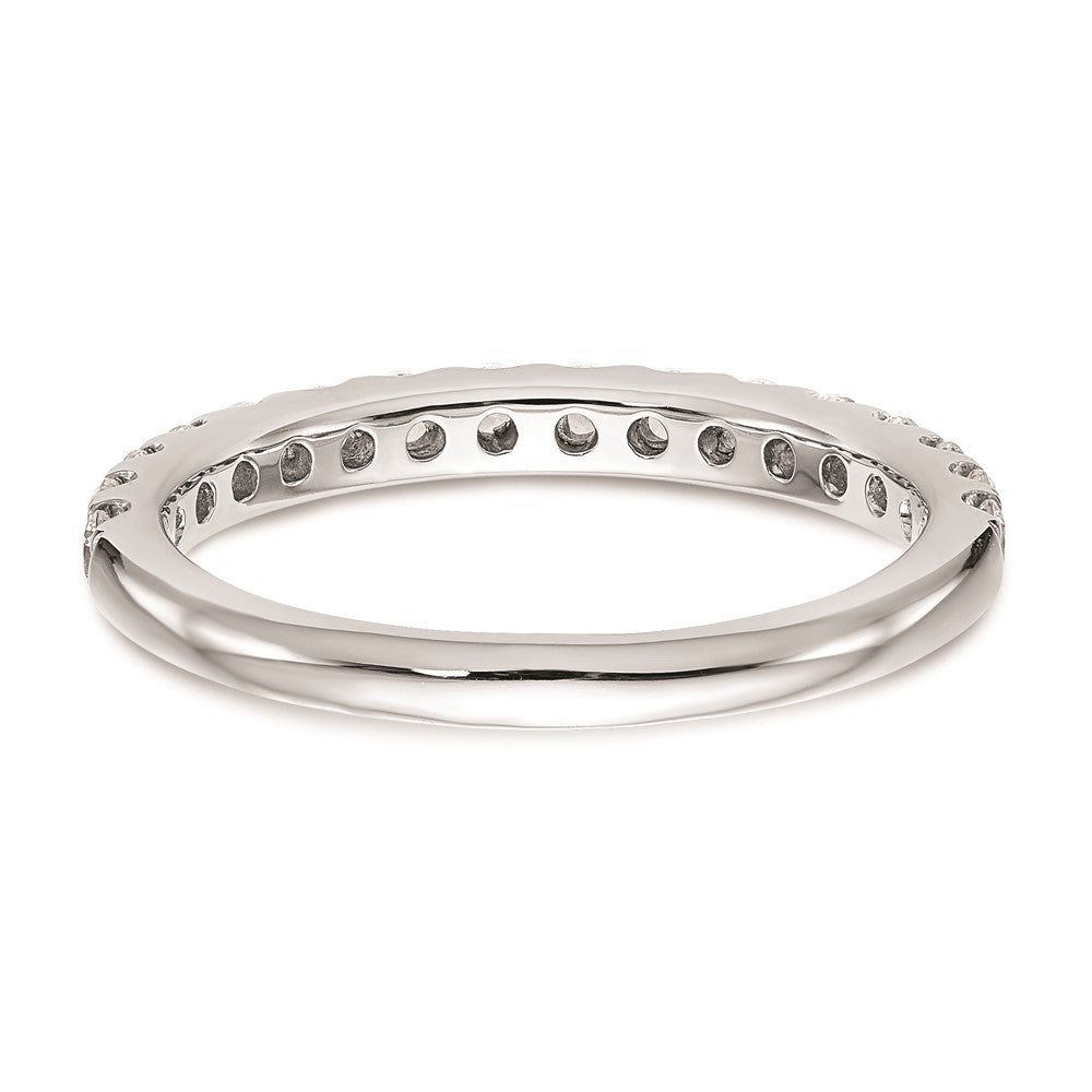 14k White Gold Real Diamond Wedding Band