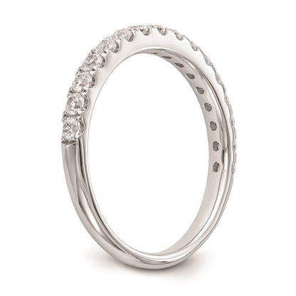 14k White Gold Real Diamond Wedding Band