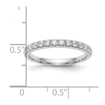 14k White Gold Real Diamond Wedding Band