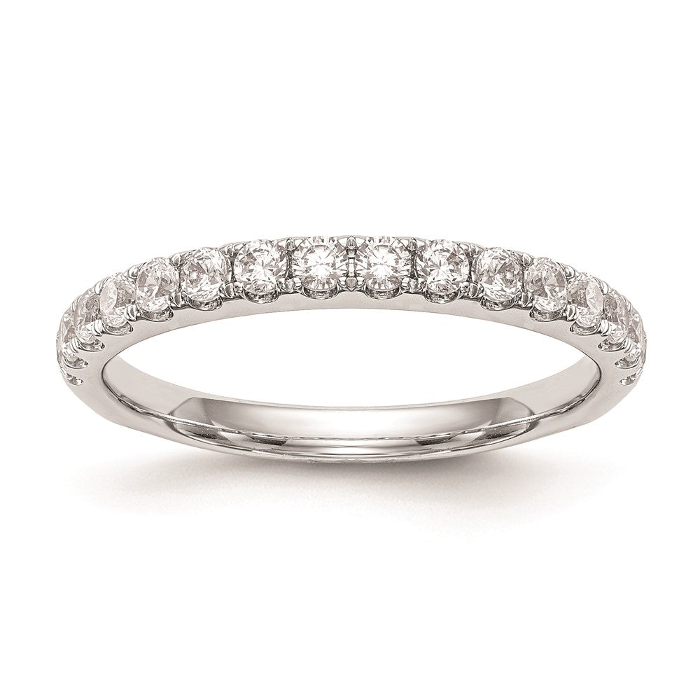 14k White Gold Real Diamond Wedding Band