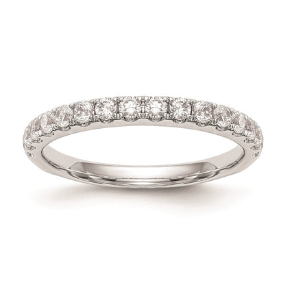 14k White Gold Real Diamond Wedding Band
