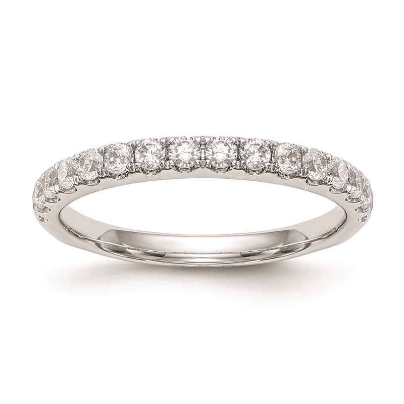 14k White Gold Real Diamond Wedding Band