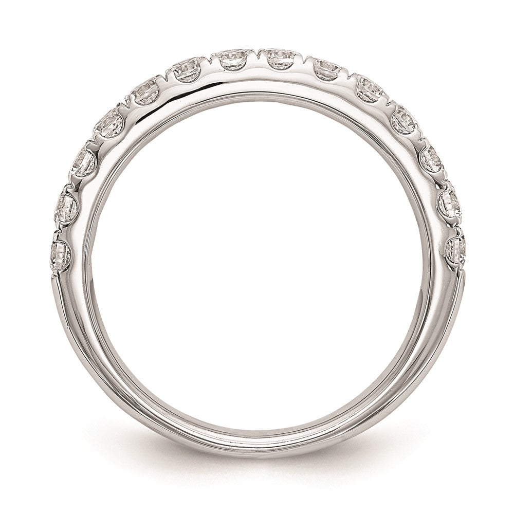 14k White Gold Real Diamond Wedding Band