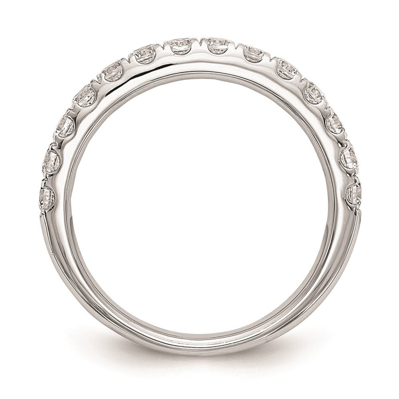 14k White Gold Real Diamond Wedding Band
