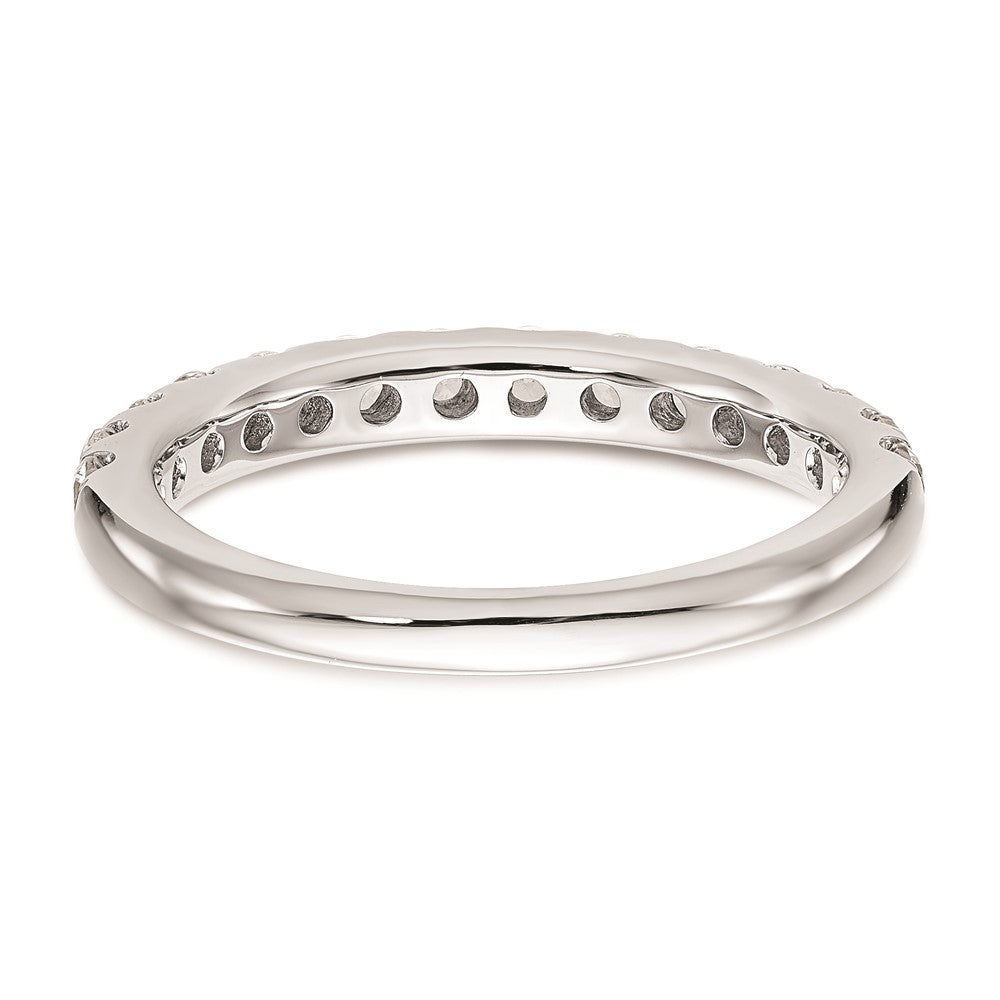 14k White Gold Real Diamond Wedding Band