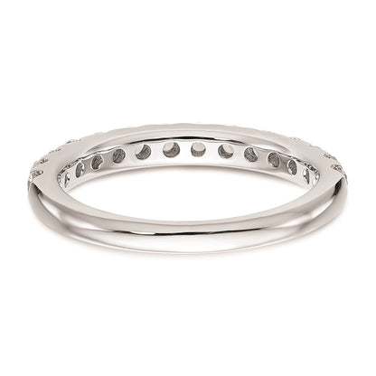 14k White Gold Real Diamond Wedding Band