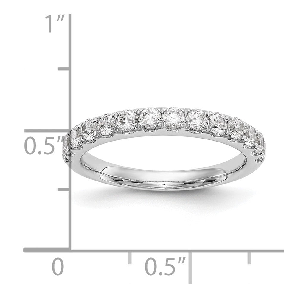 14k White Gold Real Diamond Wedding Band