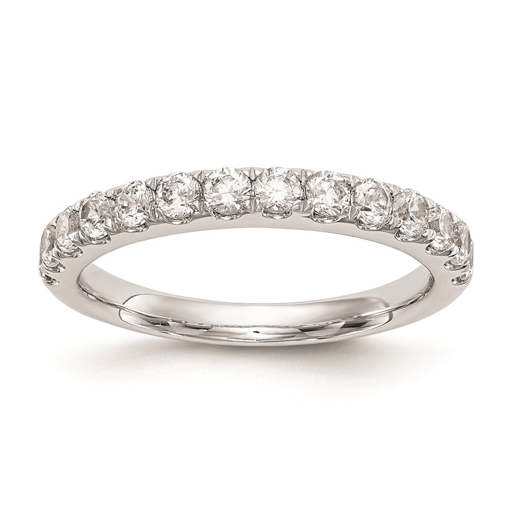 14k White Gold Real Diamond Wedding Band