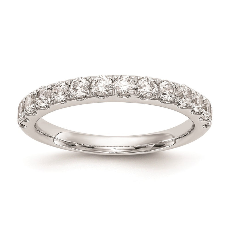 14k White Gold Real Diamond Wedding Band