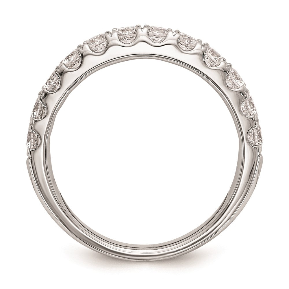 14k White Gold Real Diamond Wedding Band