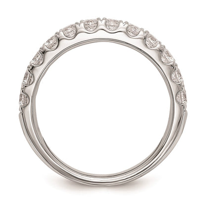 14k White Gold Real Diamond Wedding Band