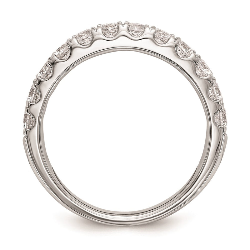 14k White Gold Real Diamond Wedding Band