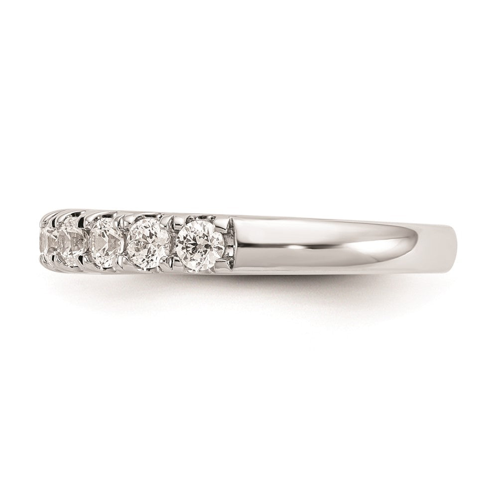14k White Gold Real Diamond Wedding Band