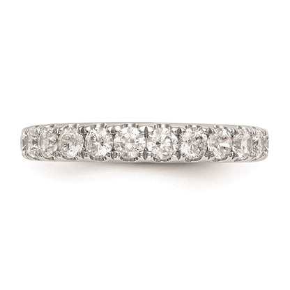 14k White Gold Real Diamond Wedding Band