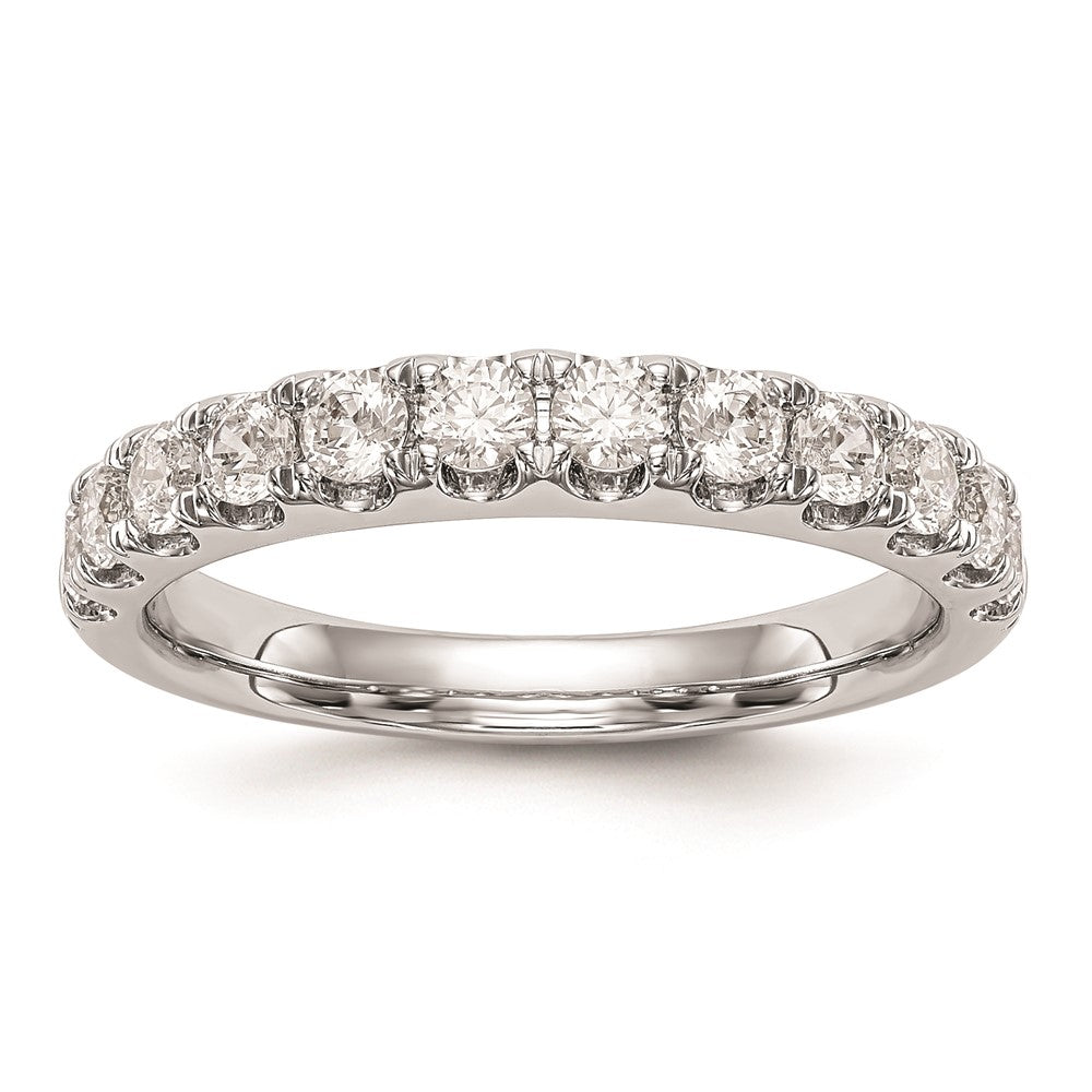 14k White Gold Real Diamond Wedding Band