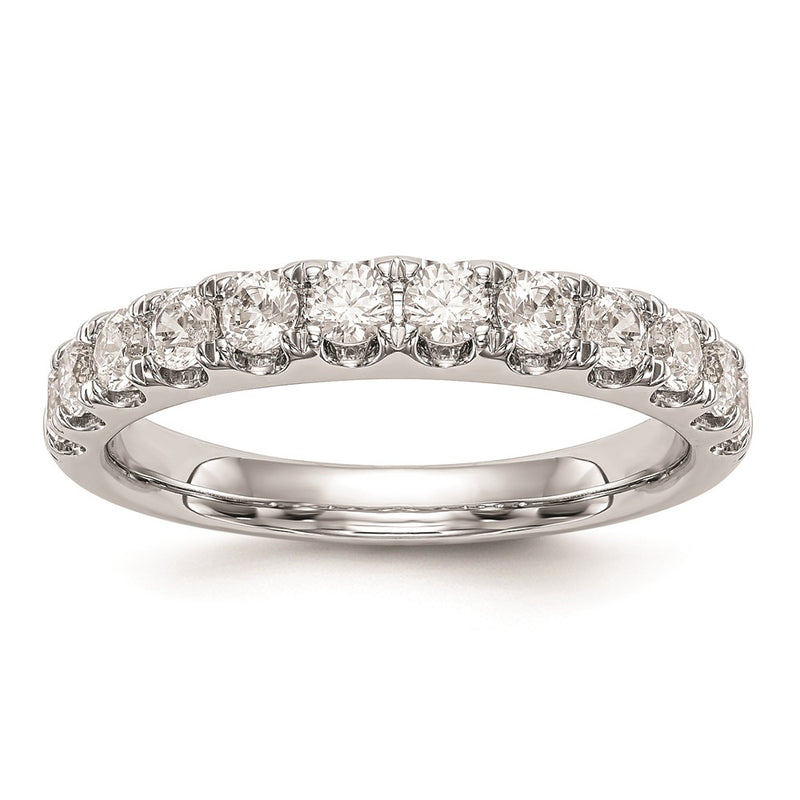 14k White Gold Real Diamond Wedding Band