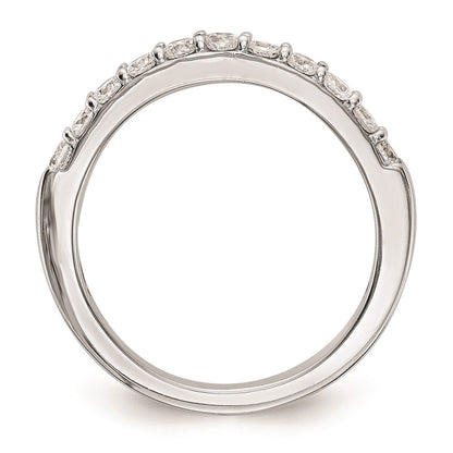 14k White Gold Real Diamond Wedding Band