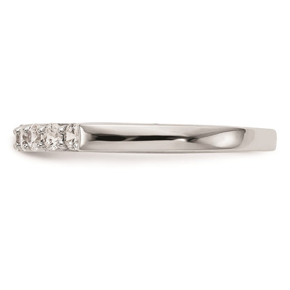 14k White Gold Real Diamond Wedding Band