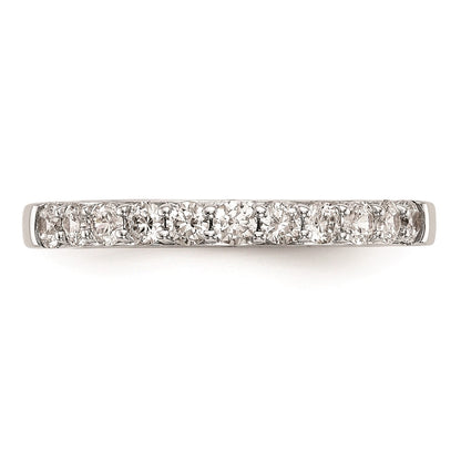 14k White Gold Real Diamond Wedding Band