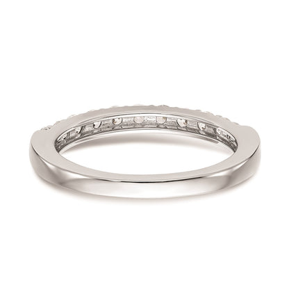 14k White Gold Real Diamond Wedding Band