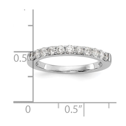 14k White Gold Real Diamond Wedding Band