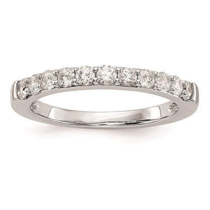 14k White Gold Real Diamond Wedding Band