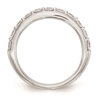 14k White Gold Real Diamond Wedding Band