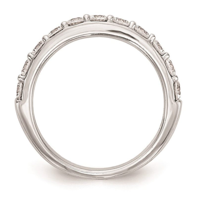 14k White Gold Real Diamond Wedding Band