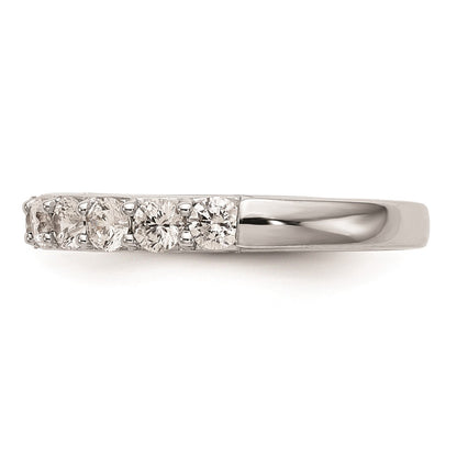 14k White Gold Real Diamond Wedding Band