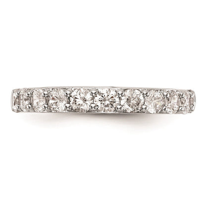 14k White Gold Real Diamond Wedding Band