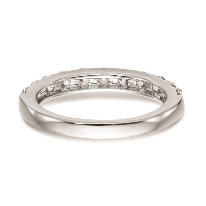 14k White Gold Real Diamond Wedding Band